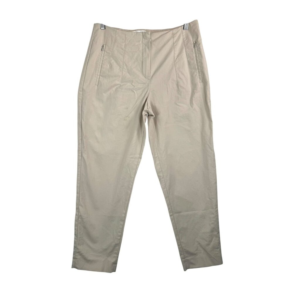 Raffaello Rossi Rola O Pants light tan straight crop sz 8 (40)‎